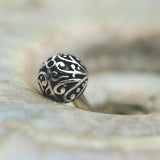 Filigree Bead 5.5mm in 14k White Gold Threadless by BVLA