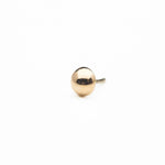 3mm Dome in 14k Rose Gold Threadless by BVLA