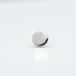 3mm Flat Disc in 14k White Gold Threadless by BVLA