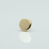 3mm Flat Disc in 14k Yellow Gold Threadless by BVLA