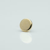 2.5mm Flat Disc in 14k Yellow Gold Threadless by BVLA