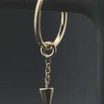 Spike Charm with Chain in 14k Yellow Gold by BVLA