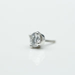 2.5mm Four Prong VS Diamond in 14k White Gold Threadless by BVLA