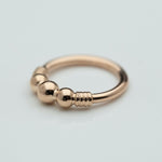 Myla Seam Ring in 14k Rose Gold by BVLA