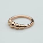 Myla Seam Ring in 14k Rose Gold by BVLA