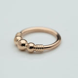 Myla Seam Ring in 14k Rose Gold by BVLA