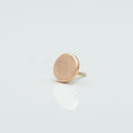 Flat Disc 4mm in 14k Rose Gold Threadless by BVLA