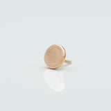 Flat Disc 4mm in 14k Rose Gold Threadless by BVLA