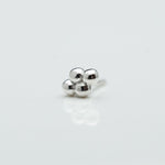 Quad Bead Cluster in 14k White Gold Threadless by BVLA